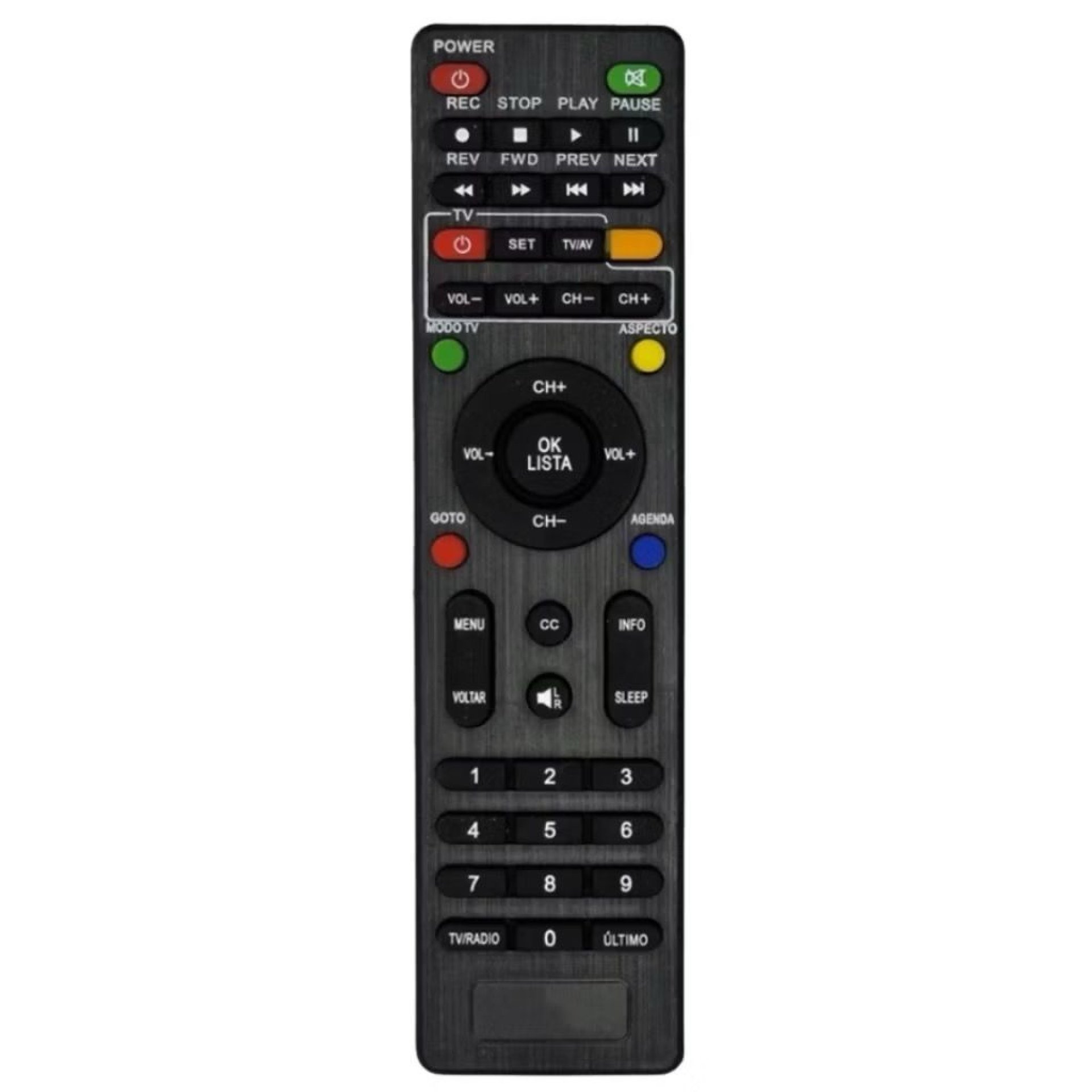 Century Controle Remoto de Antena Parabólica Midiabox HDTV B3 e B4 8086 para TV e Rádio
