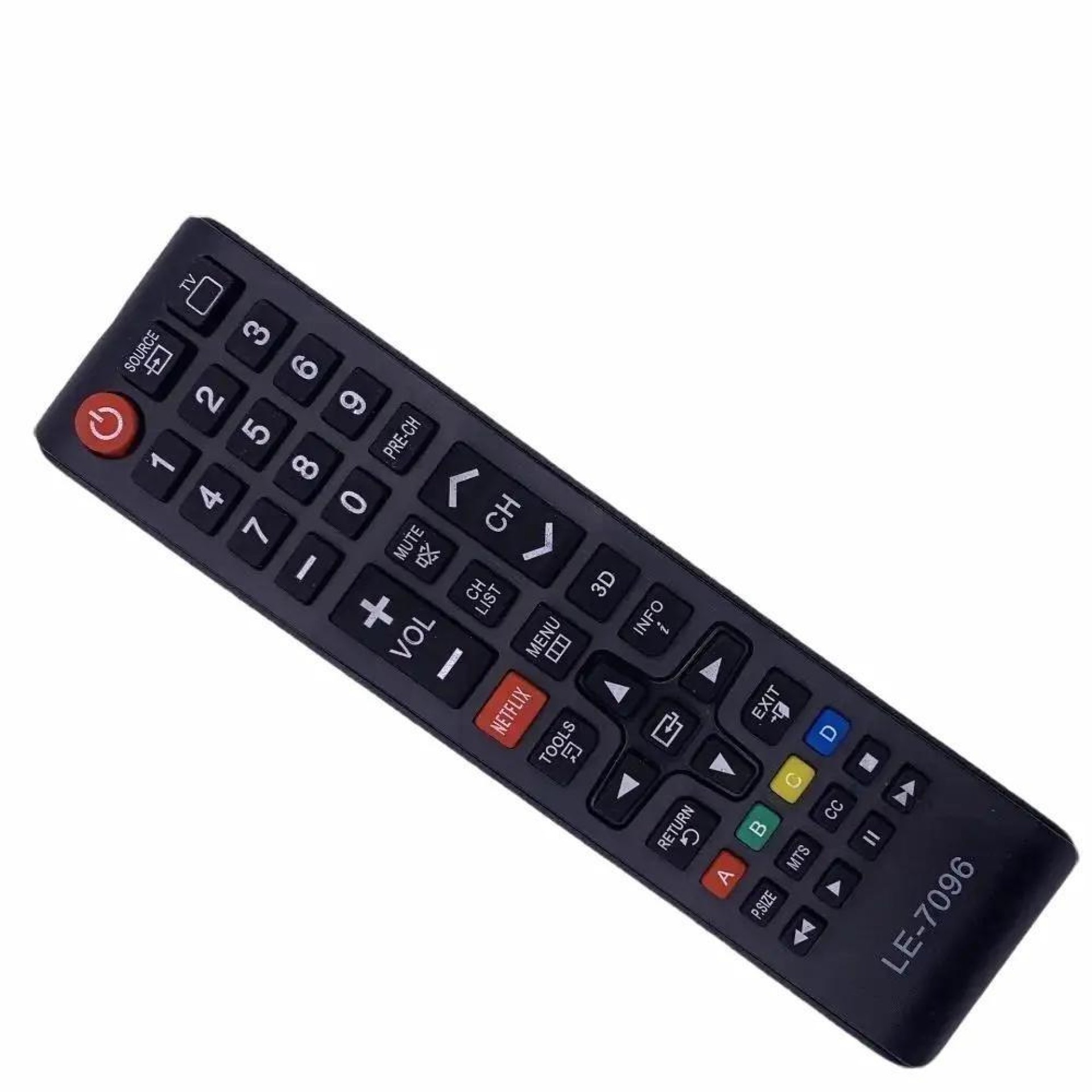 Controle Remoto Tv Smart 3D Netflix 7096
