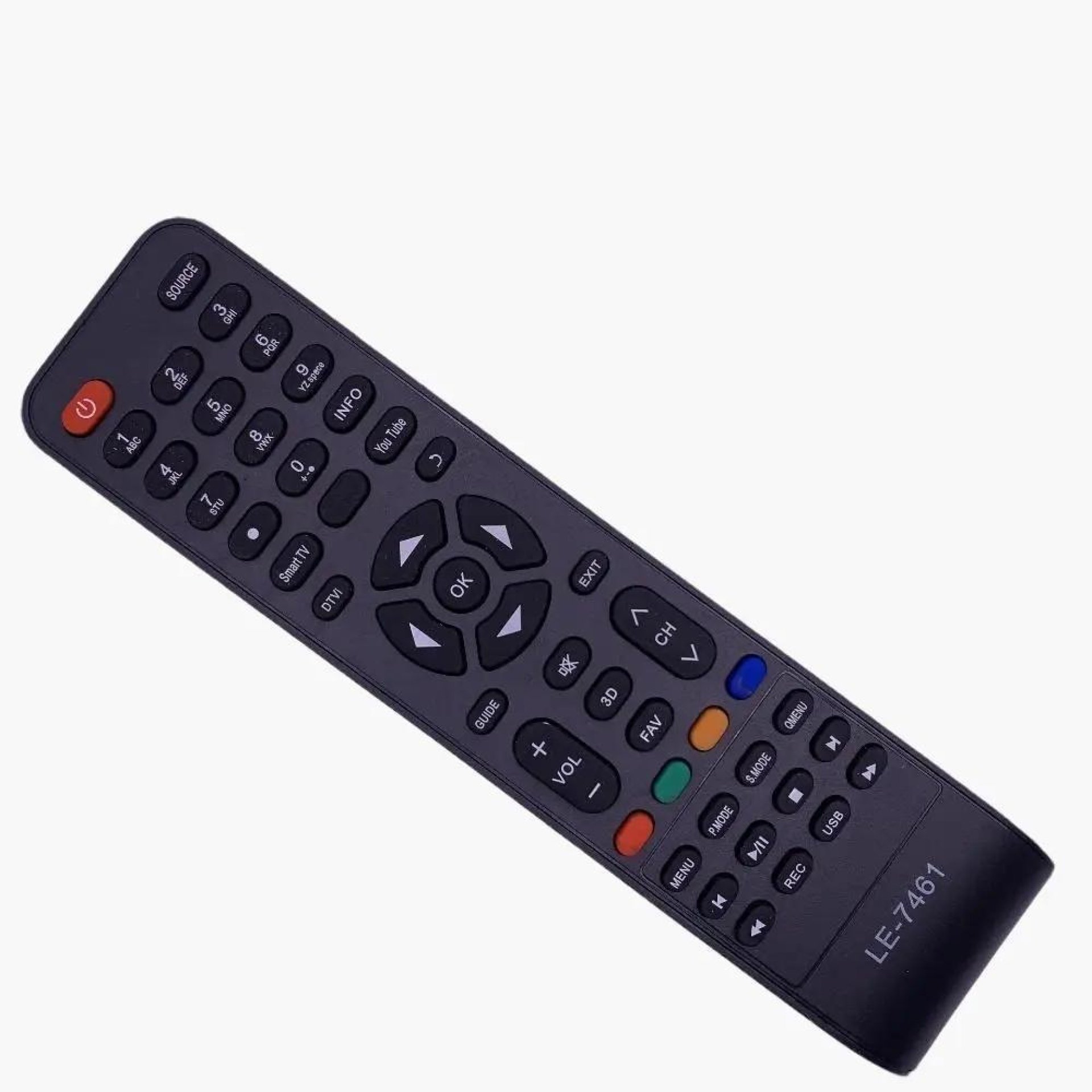 Controle Remoto Tv  Smart Youtube Usb Rec Tv Todas 7461 8009