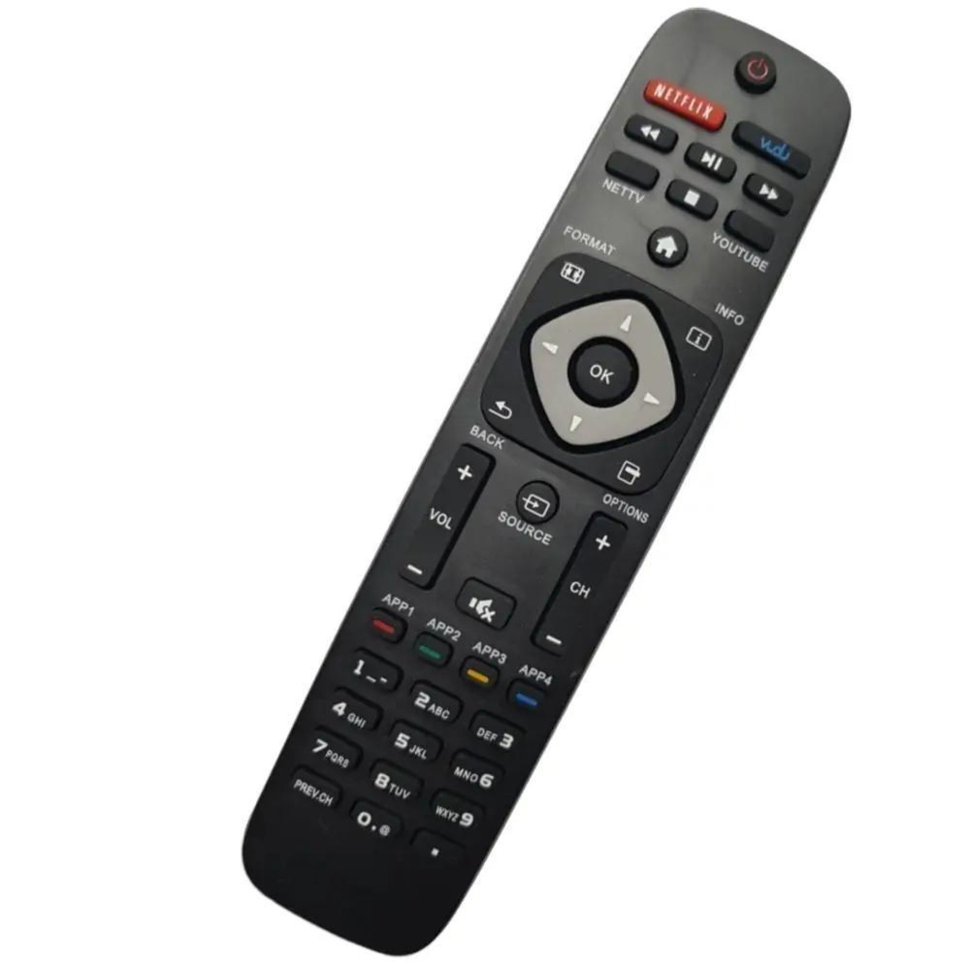 Controle Remoto Tv  Netflix Vudu 8076