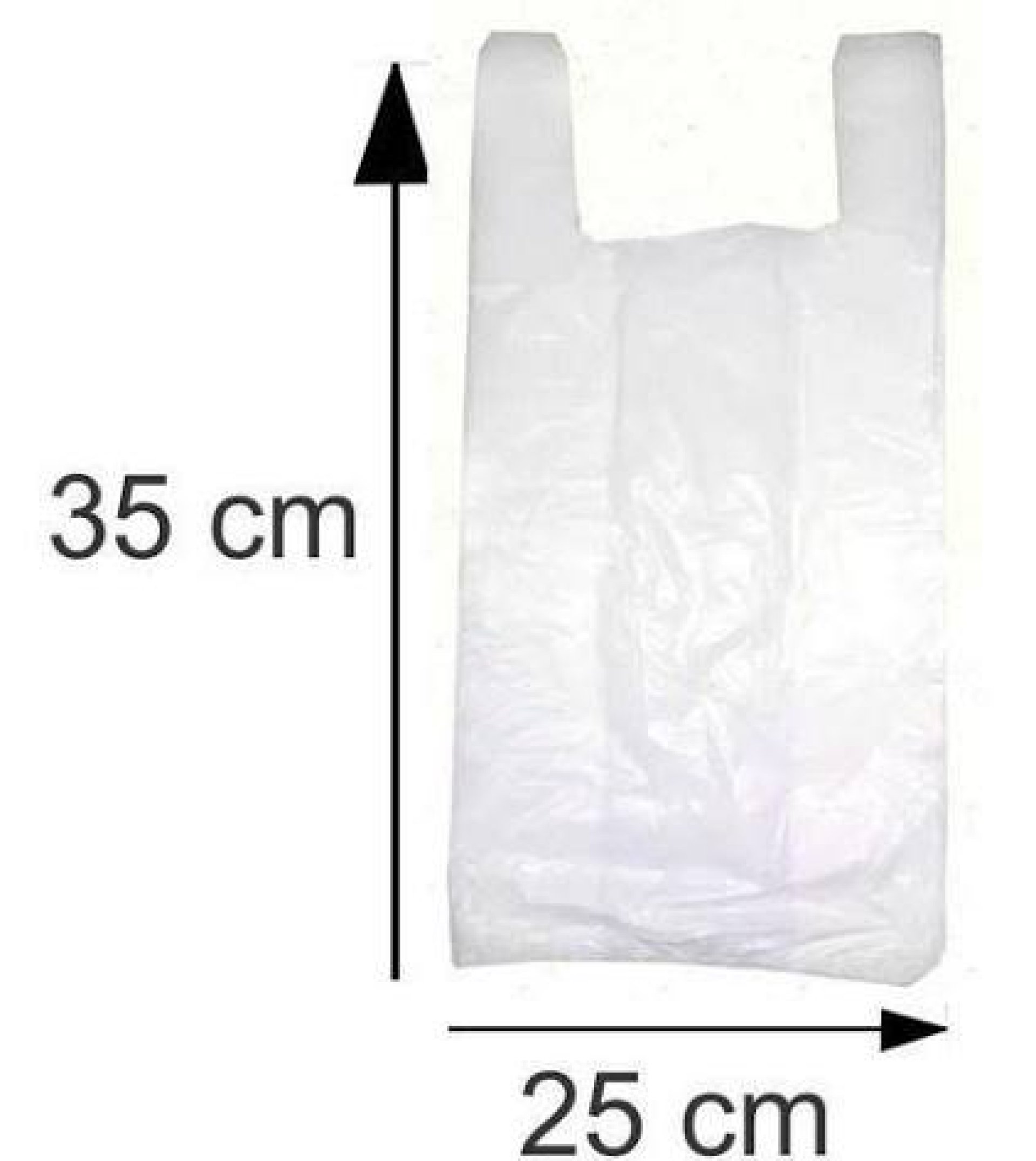 Sacola plásticas 25x35x0,05 PEBD Branca