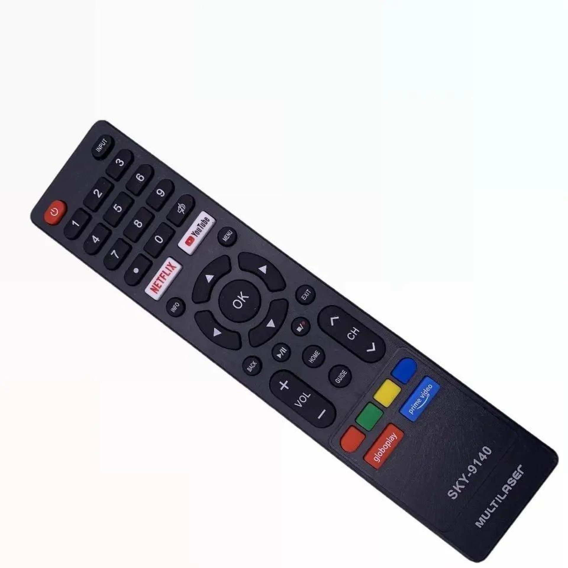 Controle Remoto para TV LED  Smart Netflix YouTube Globo Play Prime Video TL020 / TL024 - 9140