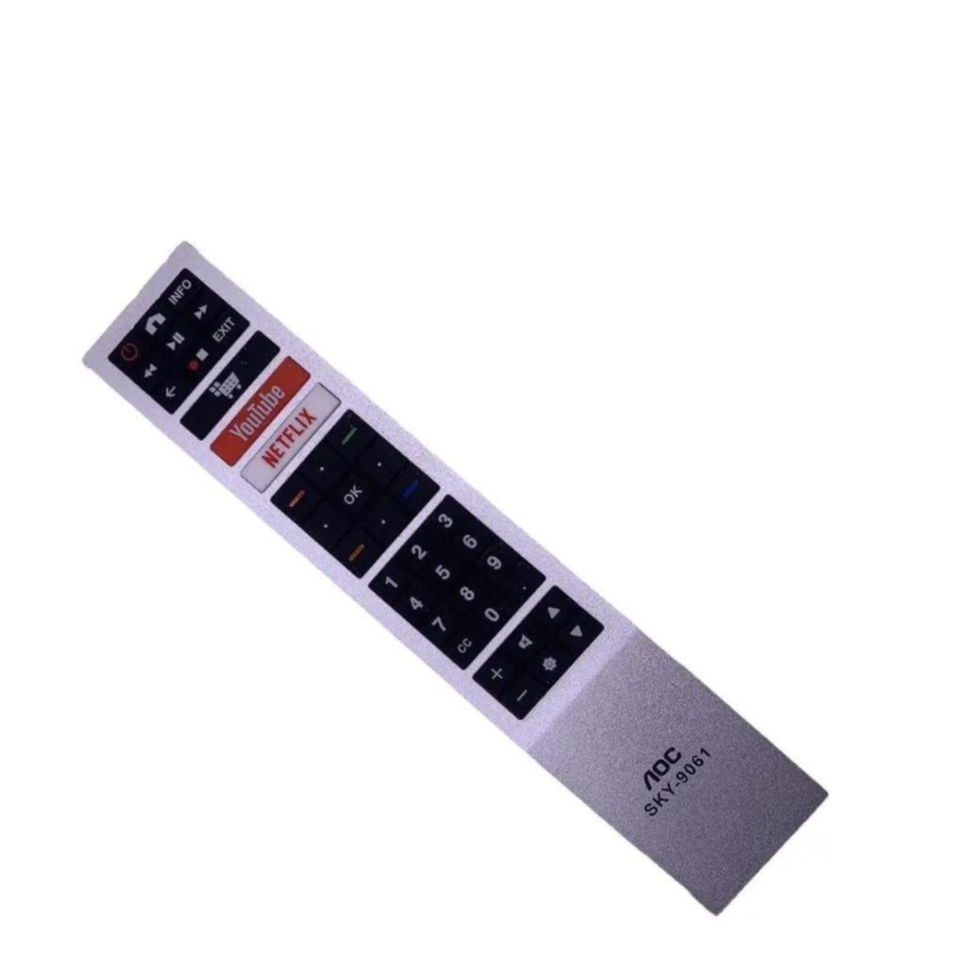 AOC Controle Remoto TV AOC Smart Netflix YouTube 9061 com Botões para Netflix e YouTube