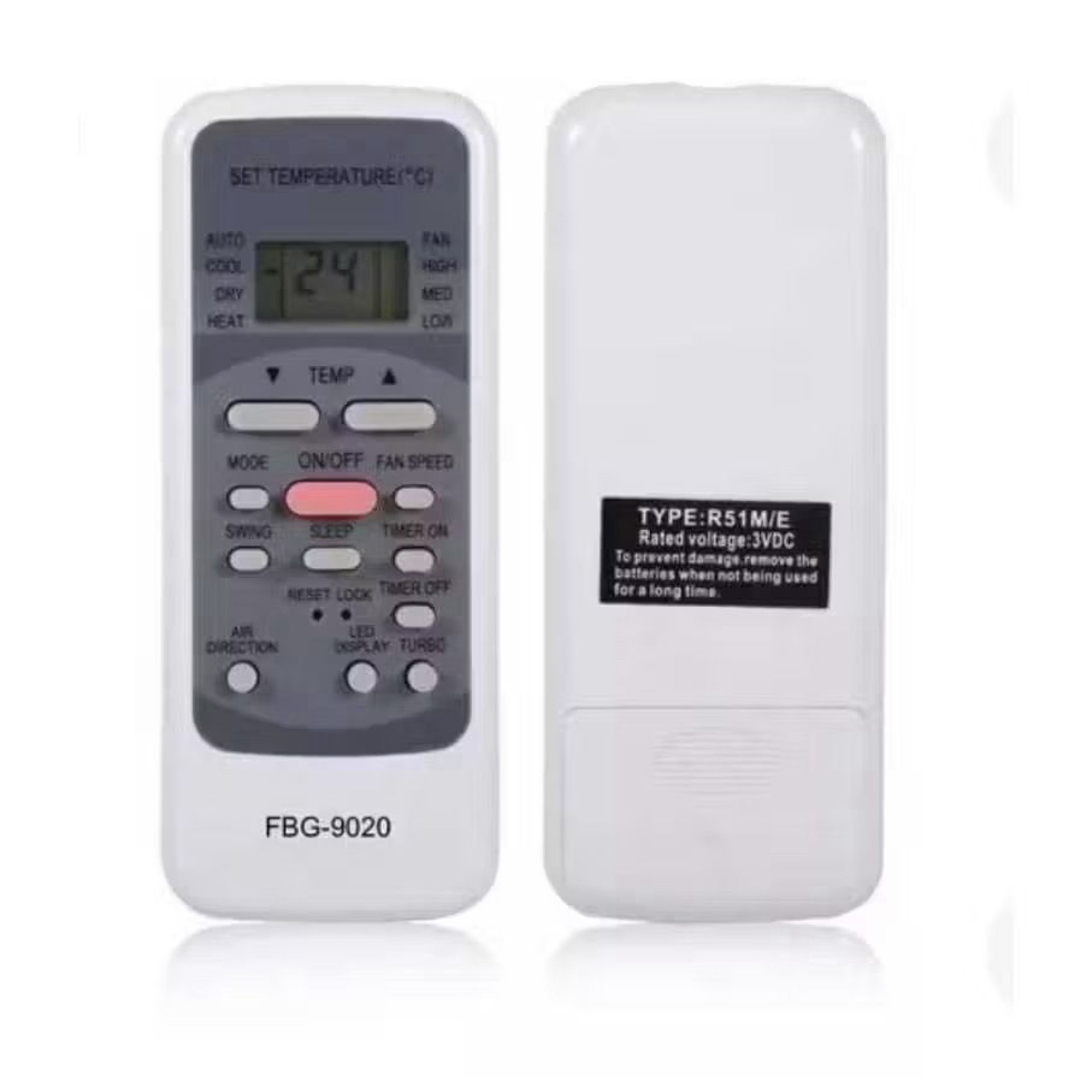 CONTROLE REMOTO COMPATIVEL P/ AR CONDICIONADO MIDEA / ELECTROLUX / ELGIN FBG 9020